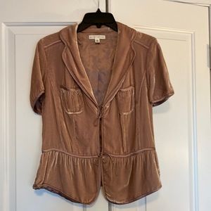 Banana Republic sz L (runs small) soft pink velvet fully lined BEAUTIFUL